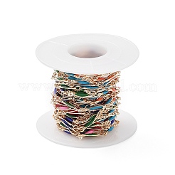 Латунные прямоугольные звенья ручной работы&nbsp;CHC-R135-12G