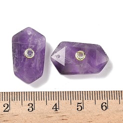 Граненые подвески из натурального аметиста&nbsp;G-B151-02J