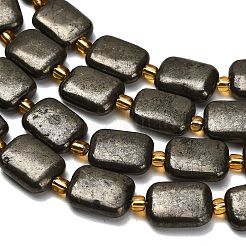 Stränge aus natürlichen Goldpyritperlen&nbsp;G-F833-L01-01