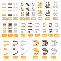 900 Stück 3 Farben Endstücke Kits für DIY-Schmuck&nbsp;KK-SC0001-89