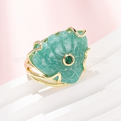 Bagues de manchette en amazonite naturelle&nbsp;GG-CBA5FCC-04G-05