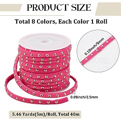 8 rouleau de cordon en faux suède 8 couleurs&nbsp;LW-CL0001-06A