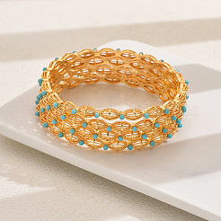 4шт роскошный овальный браслет из цинкового сплава&nbsp;XX0385-3