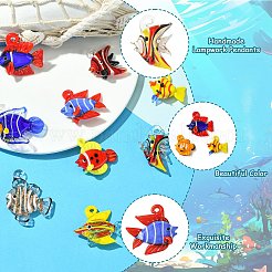 10шт 10 стиля подвески ручной работы лэмпворк&nbsp;LAMP-CJ0002-51