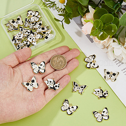 24шт 4 стиля хэллоуин тема сплава эмаль подвески&nbsp;ENAM-DC0002-07