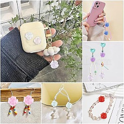 30 шт. прозрачные и УФ-покрытые акриловые бусины&nbsp;MACR-YW0003-97