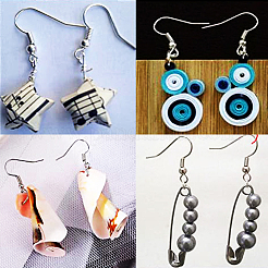 Ganci per orecchini in acciaio inossidabile 304&nbsp;STAS-CJ0013-01