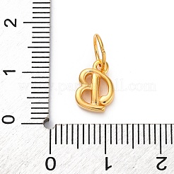 925 breloque lettre en argent sterling avec anneaux de jonction&nbsp;LS-STER-R008-01G-B