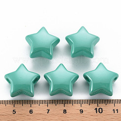 Непрозрачные акриловые бусины&nbsp;X-MACR-S372-02B-68