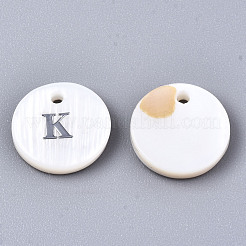 Pendentifs de coquillages d'eau douce naturelle&nbsp;SHEL-Q018-01A-K-P