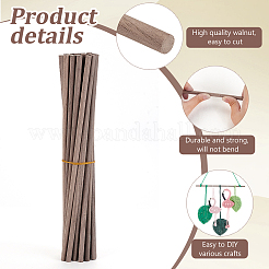 Palitos artesanales de madera de nogal negro&nbsp;LS-DIY-WH0308-568