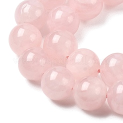Madagascar natural rosa de abalorios de cuarzo hebras&nbsp;G-B167-A01-10mm