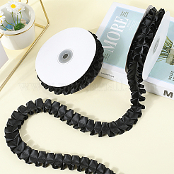 Плиссированная однотонная двухсторонняя отделка из полиэстерового кружева&nbsp;DIY-WH20002-138F