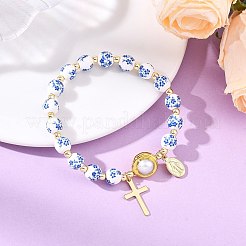 201 Armbänder mit Anhängern aus Edelstahl und Messing&nbsp;BJEW-JB13966