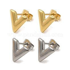 Orecchino a perno in acciaio inossidabile 304 con placcatura sotto vuoto pvd&nbsp;EJEW-C099-03GP