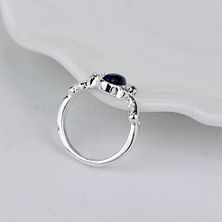 Legierung mit natürlichen Lapislazuli-Fingerringen&nbsp;FS-WGF3EDB-03