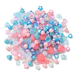 Акриловые бусины цветы/звезды/сердечки&nbsp;OACR-FS0001-68