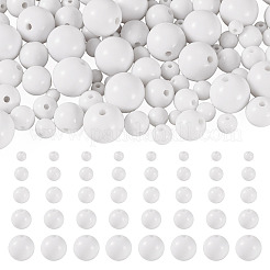 100pcs 5 estilos de cuentas acrílicas opacas&nbsp;MACR-TADJ0001-12H