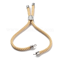 Bracciali in argento con cordino di nylon intrecciato&nbsp;LS-DIY-B066-03P-20