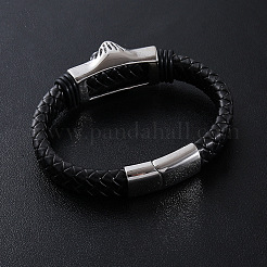 Браслеты из плетеного шнура из искусственной кожи в стиле панк&nbsp;EQ6903