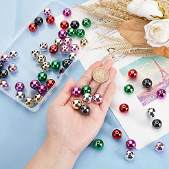 56шт 7 цвета непрозрачные акриловые бусины&nbsp;PACR-PH0001-09