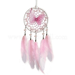 Rete/rete intrecciata con decorazioni pendenti di piume&nbsp;PW-WG06BF2-02