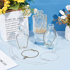 8 шт. 4 стиля мыло со словами сплав ссылки лосьон/мыло для рук бирки с цепочками&nbsp;BJEW-OC0001-25