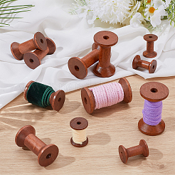 12 шт. 3 вида деревянных шпуль&nbsp;WOOD-WR0001-20