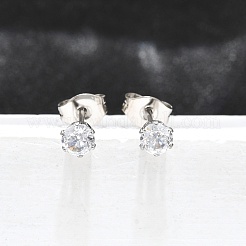 Кубического циркония уха шпильки&nbsp;STAS-E051-3B