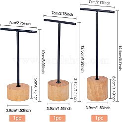Наборы дисплеев для серег из железа и дерева&nbsp;EDIS-WH0016-02