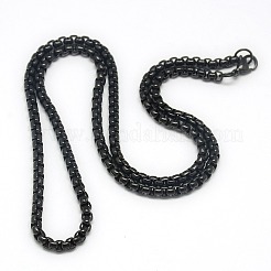 Trendige Herren-Halsketten aus Edelstahl 201&nbsp;NJEW-L043B-46