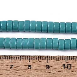Cuentas opacas de color sólido cuentas de vidrio&nbsp;GLAA-N026-3x6mm-16