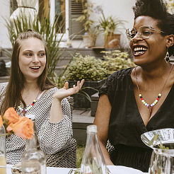 Ожерелье-подвеска из дерева с акриловыми бусинами для женщин&nbsp;NJEW-AB00012