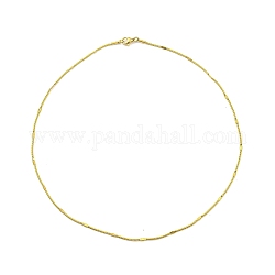 Ionenplattierung (IP) 304 Halskette mit runder Schlangenkette aus Edelstahl, golden, 17.95 Zoll (45.6 cm)