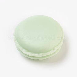Mallette de transport de bague/collier bijoux de mini macarons mignons de couleur bonbon portable, vert clair, 4.2x2~2.1 cm, Diamètre intérieur: 2.7 cm