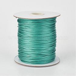 Экологически чистый корейский вощеный шнур из полиэстера, светло-зеленый, 2 мм, о 90yards / рулон (80 м / рулон)