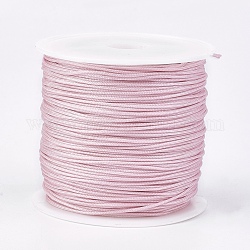 ナイロン糸  カスタム織ジュエリーにはナイロンのアクセサリーコード  ピンク  0.8mm  約49.21ヤード（45m）/ロール