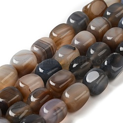 Chapelets de perles d'agate naturelle, teints et chauffée, cube, gris ardoise, 11~12x8~9.5x8~9.5mm, Trou: 1.2mm, Environ 16 pcs/chapelet, 7.48~7.72'' (19~19.6 cm)