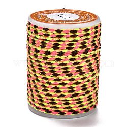 Corda di cotone a 4 velo, corda di cotone macramè fatta a mano, per appendiabiti da parete in corda, lavoro a maglia fai da te, colorato, 1.5mm, circa 4.3 iarde (4 m)/rotolo
