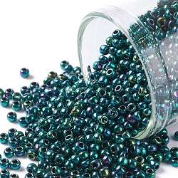 Toho perles de rocaille rondes, Perles de rocaille japonais, (506) bogue de juin haut métallique, 11/0, 2.2mm, Trou: 0.8mm, à propos 1110pcs / bouteille, 10 g / bouteille