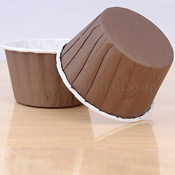 Cupcake Paper Baking Cups, Greaseproof Muffin Liners Holders Baking Wrappers, Camel, 68x39mm, about 50pcs/set