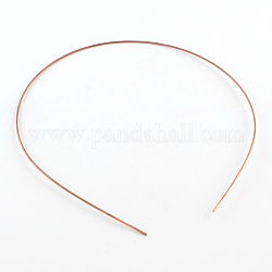 Accesorios de pelo y fornituras de la banda para el cabello de hierro, color de bronce rojo, 120~125mm