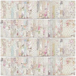 GORGECRAFT 100 Sheets 50 Styles Flowers Scrapbook Paper 14x10cm Vintage Floral Theme Decorative Craft Paper Cardstock Pad for DIY Origami Card Making Scrapbooking Photo Frame Album Arts Decor