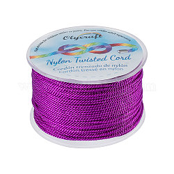 ナイロン糸  ミラノコード/ツイストコード  暗紫色  1.5~2mm  約50m /ロール