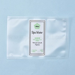 Sacchetti trasparenti di cellophane opp, con etichetta stampata e parole, per il confezionamento di fette di frutta secca, disponibile per termosaldatrice per sacchetti, rettangolo, bianco, 9x13x0.02cm