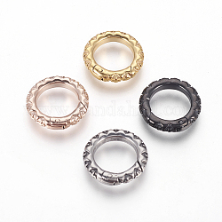 304 acero inoxidable anillos de la puerta de primavera, o anillos, color mezclado, 18x3.5mm, diámetro interior: 12 mm