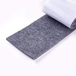 Cuttable Felt Mat, with Adhesive Tape, For Furniture Mat, Gray, 10x0.4cm, about 1m/roll