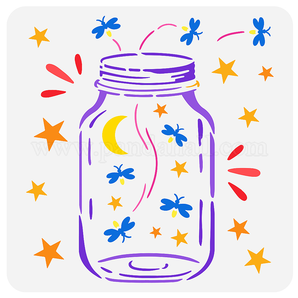 wholesale-fingerinspire-jar-of-fireflies-painting-stencil-11-8x11-8