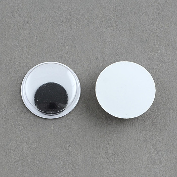 Wiggle bianco e nero occhi finti cabochons artigianato scrapbooking accessori fai da te giocattolo KY-S002-13mm