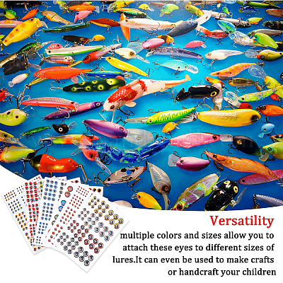 Wholesale SUPERFINDINGS 1020pcs 3D Fishing Lure Eyes Realistic